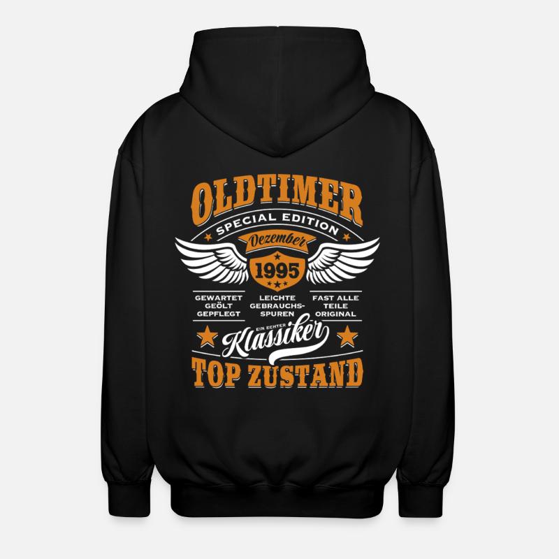 Oldtimer décembre 1995 | Cadeau d’anniversaire - Veste à capuche unisexe - noir