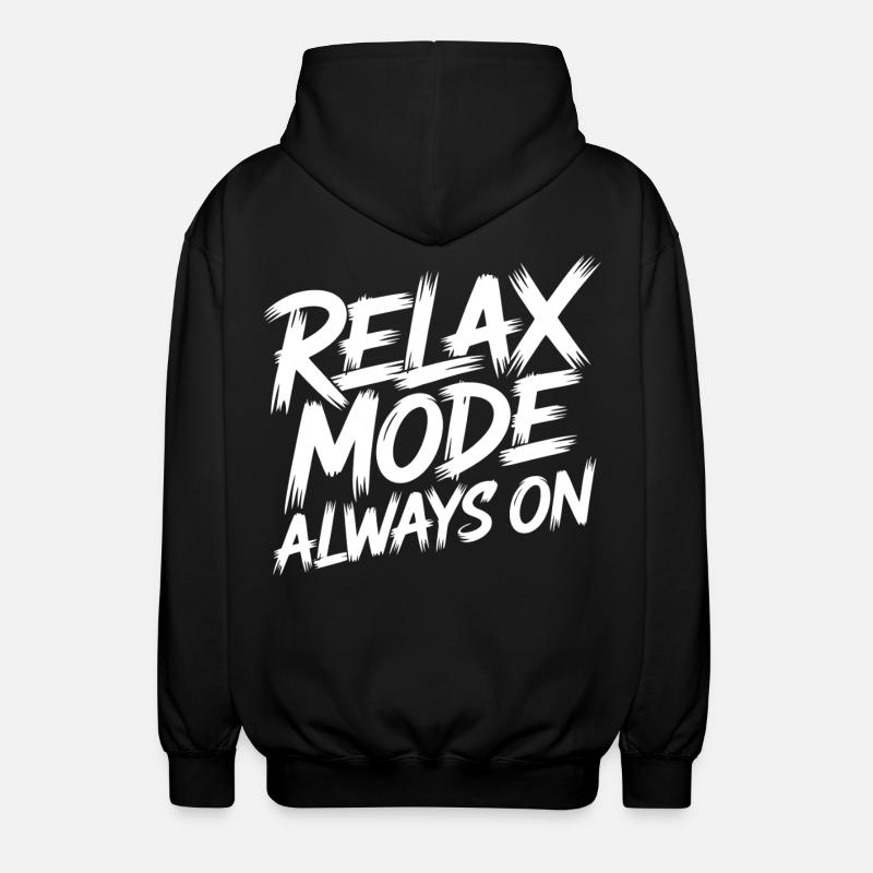 Relaxmodus Immer An - Unisex Kapuzenjacke - Schwarz