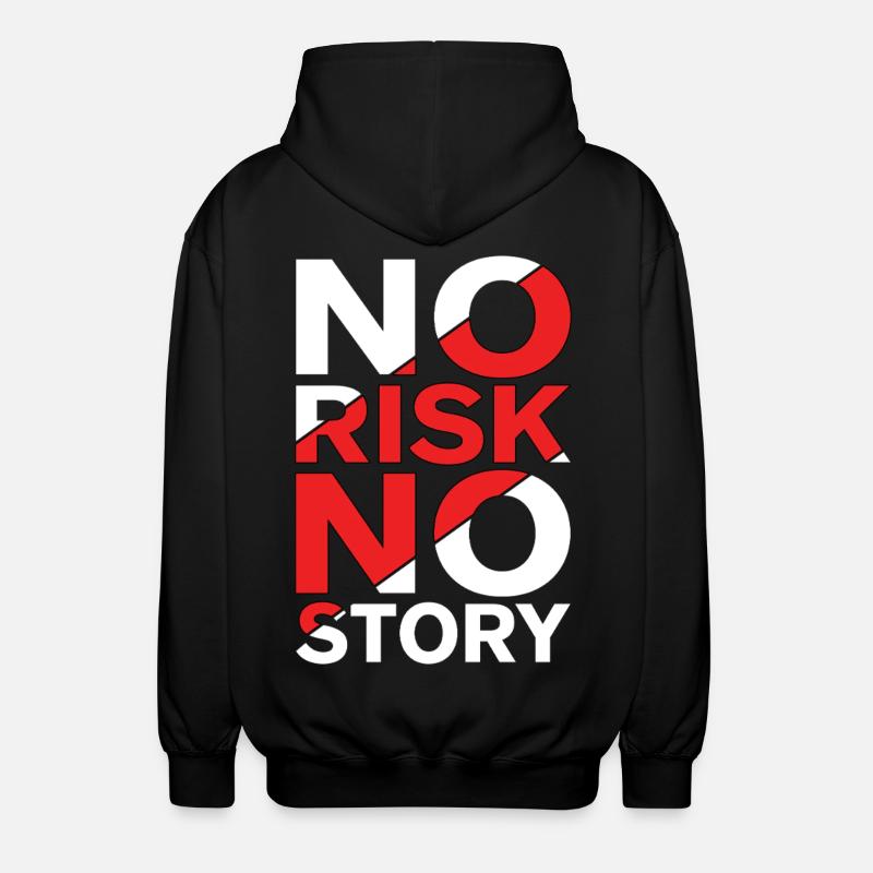 Pas de risque, pas d’histoire - Veste à capuche unisexe - noir