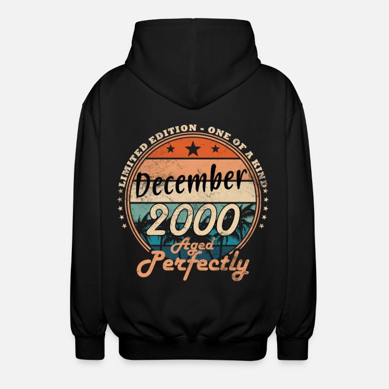 Décembre 2000 Jubilé 2000 Décembre - Veste à capuche unisexe - noir