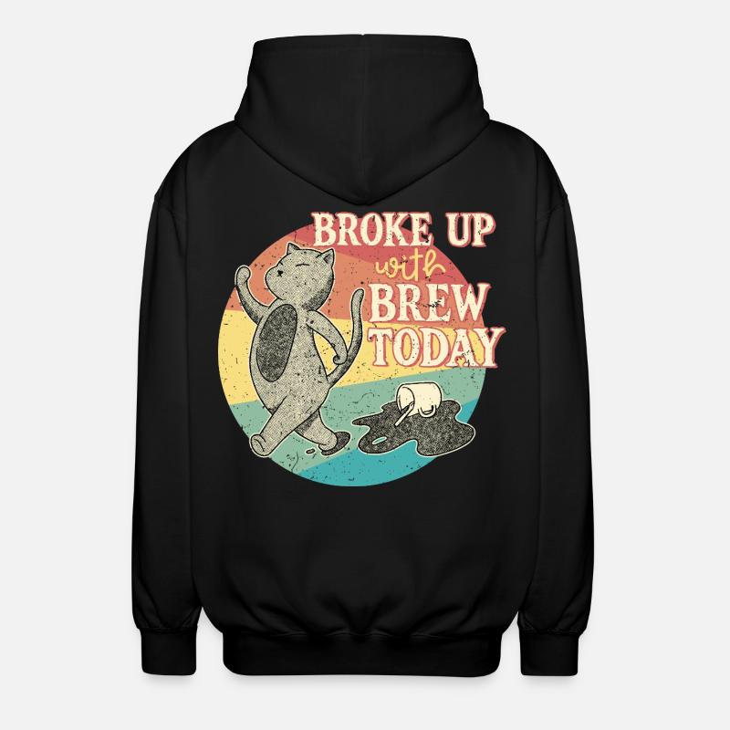 Coffee withdrawal decaffeinated ex-coffee drinker - Unisex Hooded Jacket - black