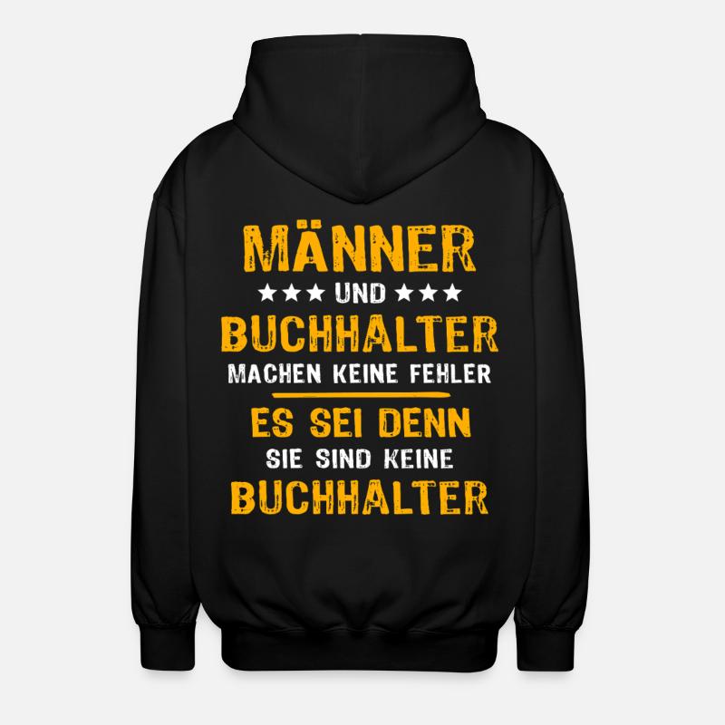 Dicton du comptable - Veste à capuche unisexe - noir
