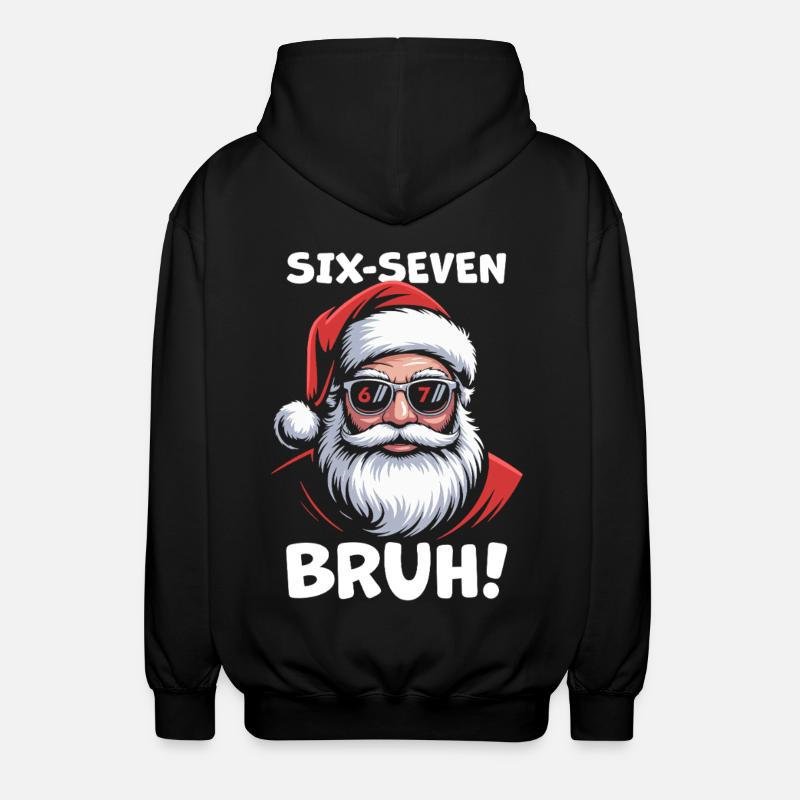 Weihnachtsmann Sechs Sieben - Unisex Kapuzenjacke - Schwarz