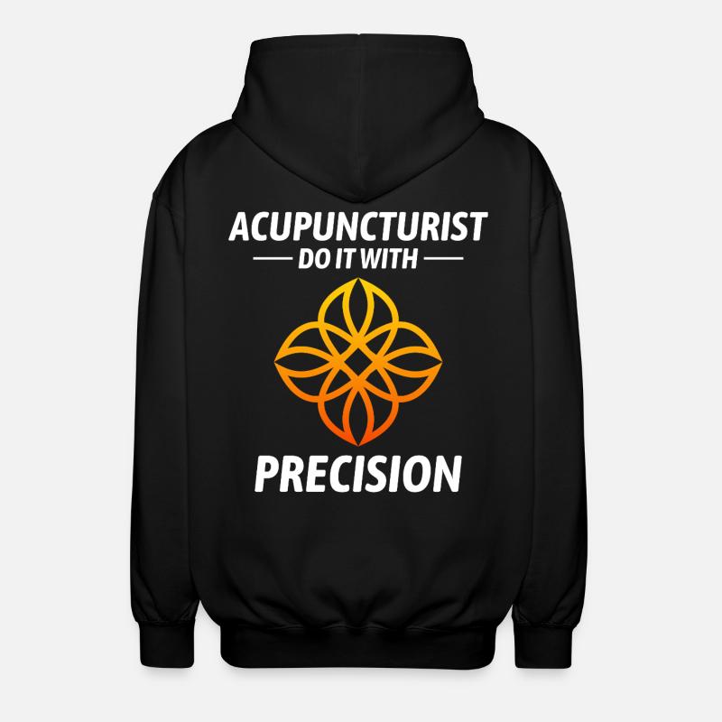 Licensed TCM Practitioner Expert Accuracy  - Unisex Hooded Jacket - black