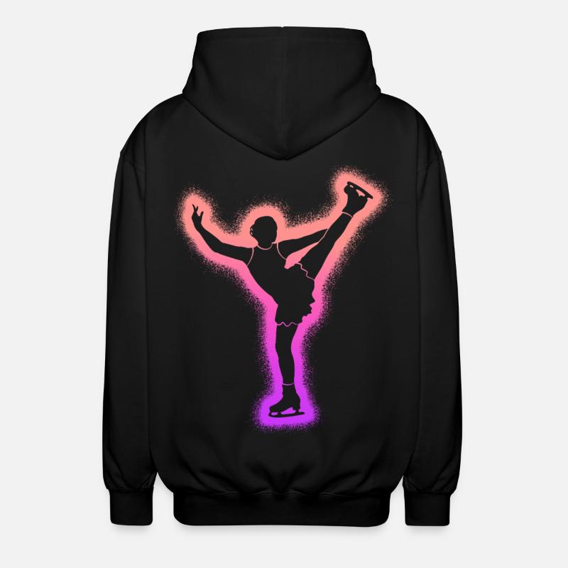 Eiskunstläuferin Eislaufen Mädchen Eiskunstlauf - Unisex Hooded Jacket - black