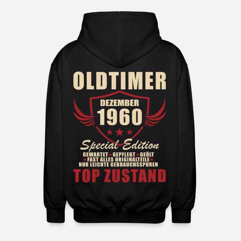 Oldtimer 1960 Special Edition - Unisex Kapuzenjacke - Schwarz