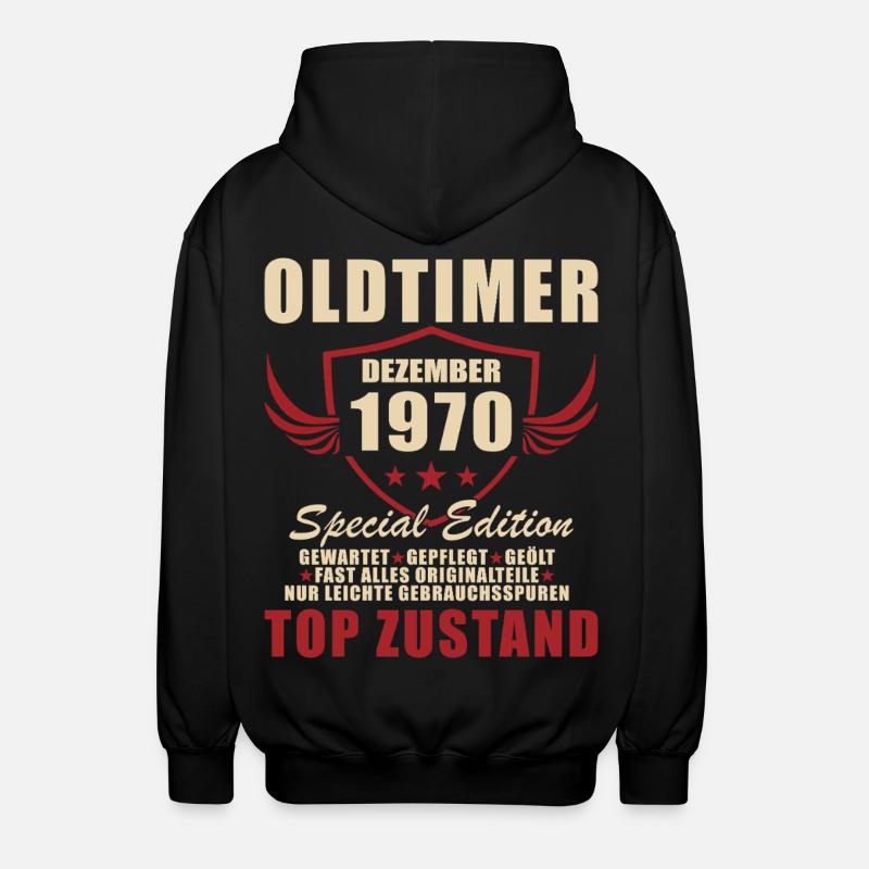 Édition spéciale Oldtimer 1970 - Veste à capuche unisexe - noir