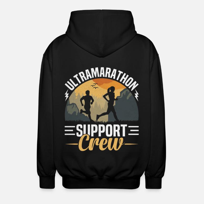 Coureur d’ultramarathon sur 50 miles - Veste à capuche unisexe - noir