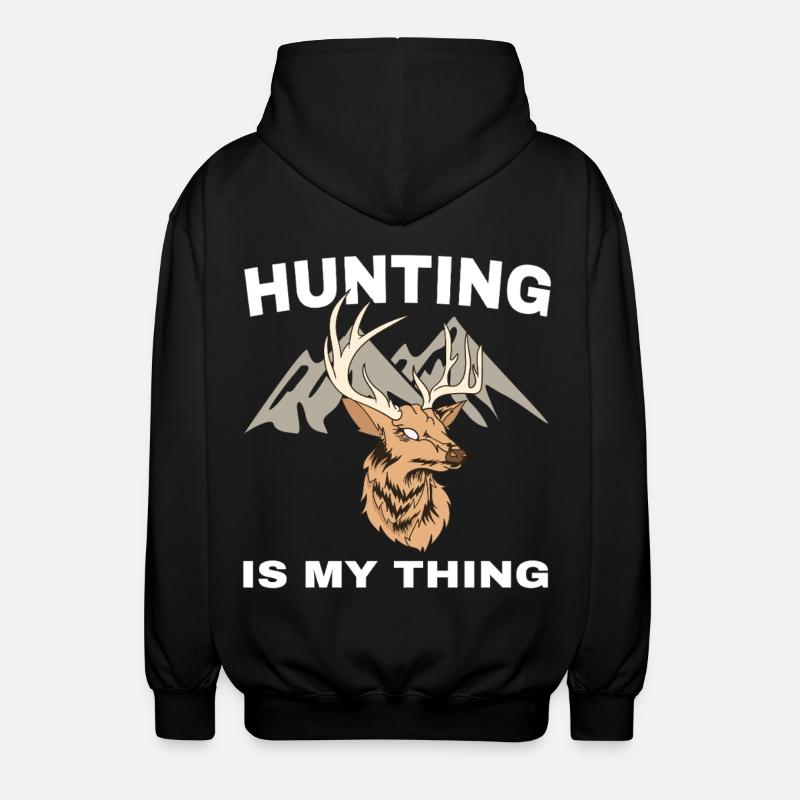 La chasse, c’est mon truc - Veste à capuche unisexe - noir