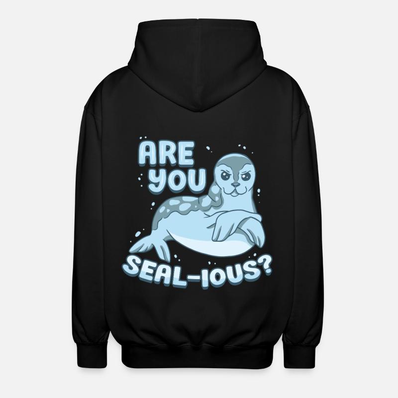 Phoques de la Groenpe Êtes-vous phoque ? - Veste à capuche unisexe - noir