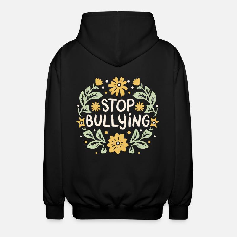 Arrêter de harceler, intimider, harceler, prévention - Veste à capuche unisexe - noir