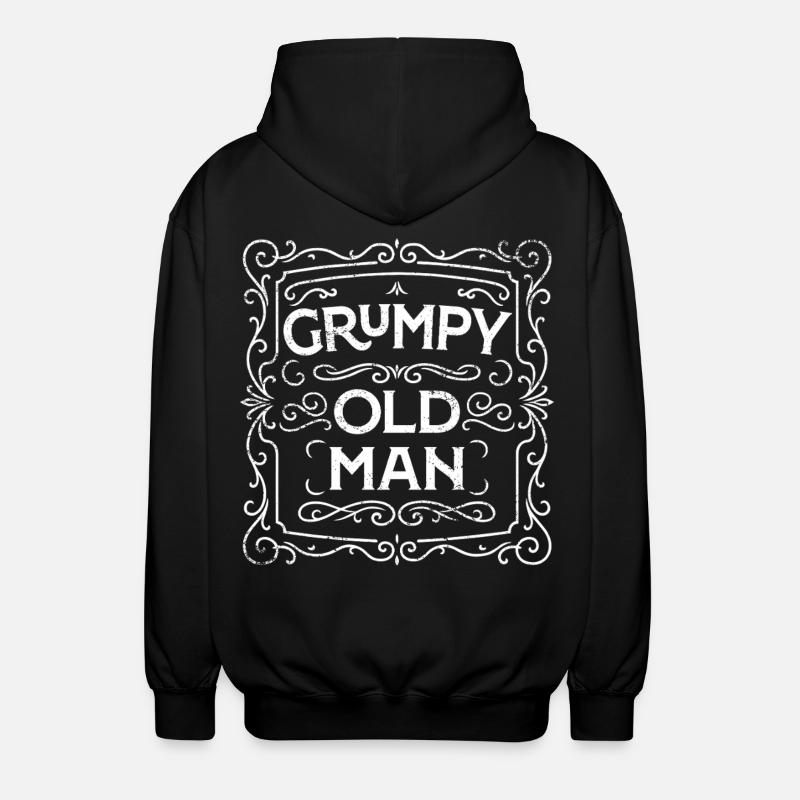 GRUMPY OLD MAN - Veste à capuche unisexe - noir