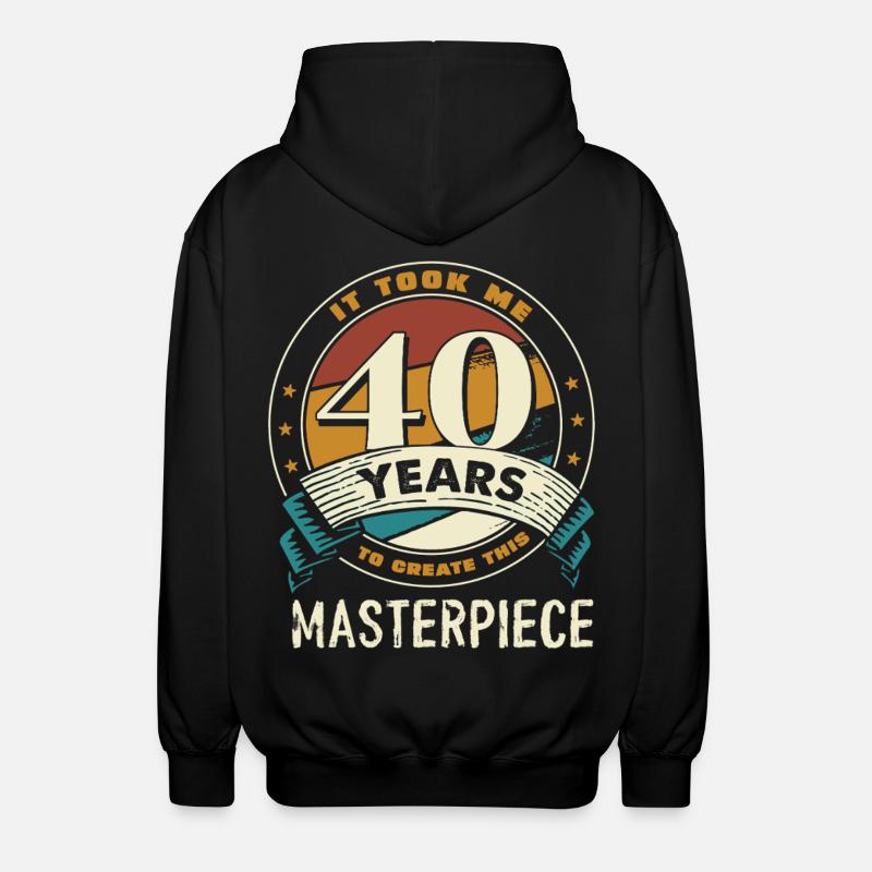 40 ans d’anniversaire du chef-d’œuvre - Veste à capuche unisexe - noir