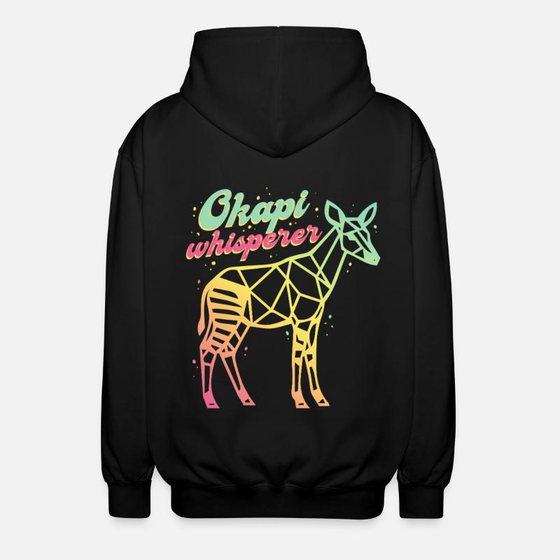 Le Murmureur d’Okapi - Veste à capuche unisexe - noir