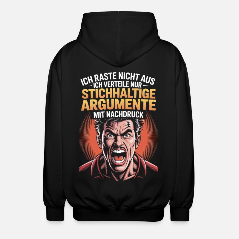 Arguments valides, comique - Veste à capuche unisexe - noir