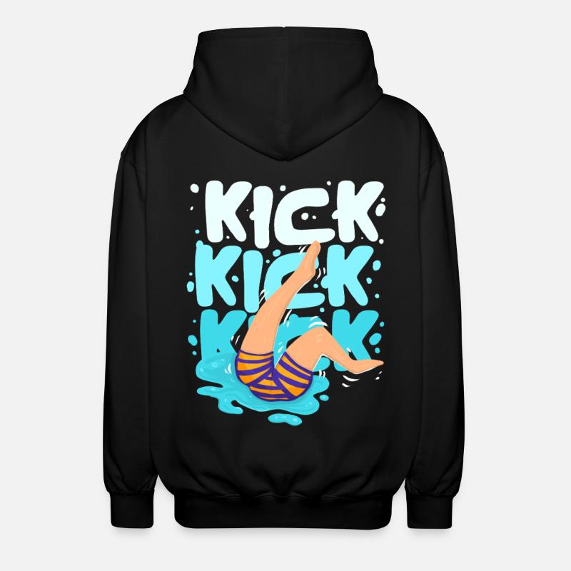 Schwimmlehrer - Unisex Kapuzenjacke - Schwarz