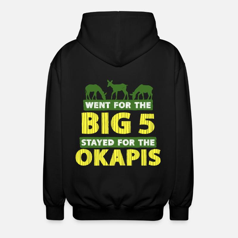 Okapi Animal - Veste à capuche unisexe - noir