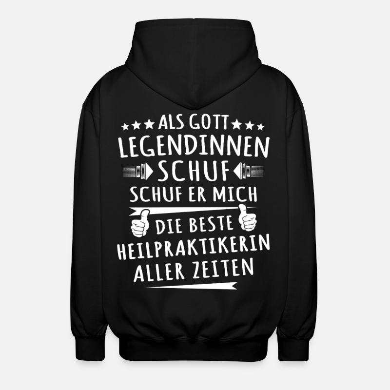 Bester Heilpraktikerin - Unisex Kapuzenjacke - Schwarz