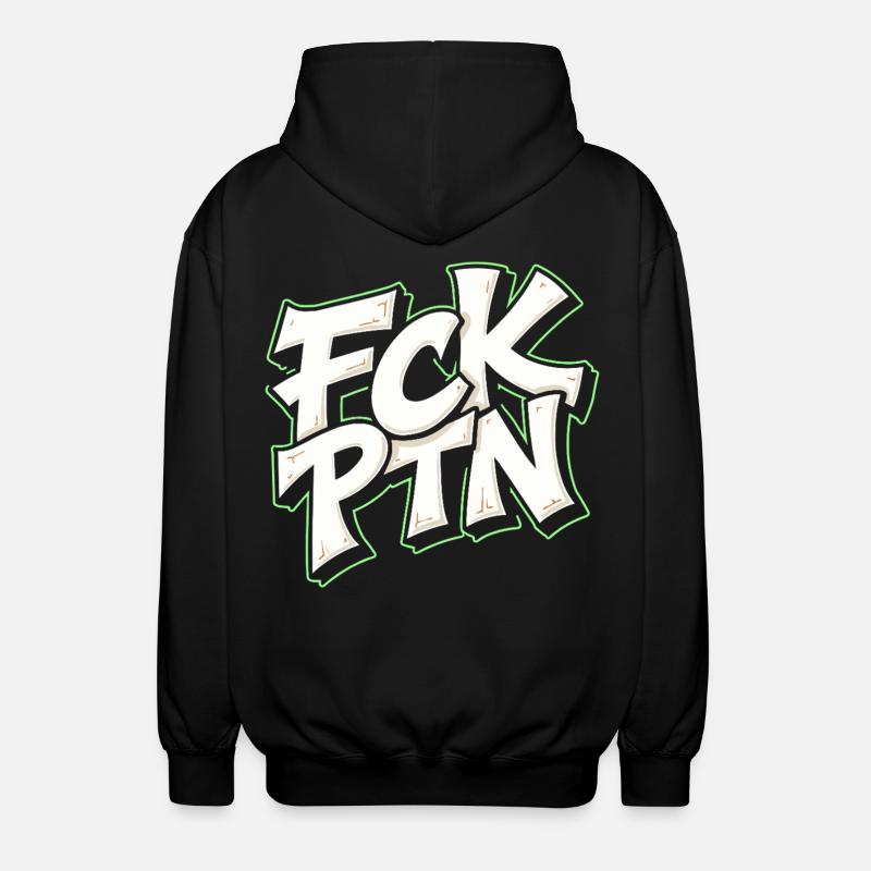 Déclaration anti-Poutine du FCK PTN - Veste à capuche unisexe - noir
