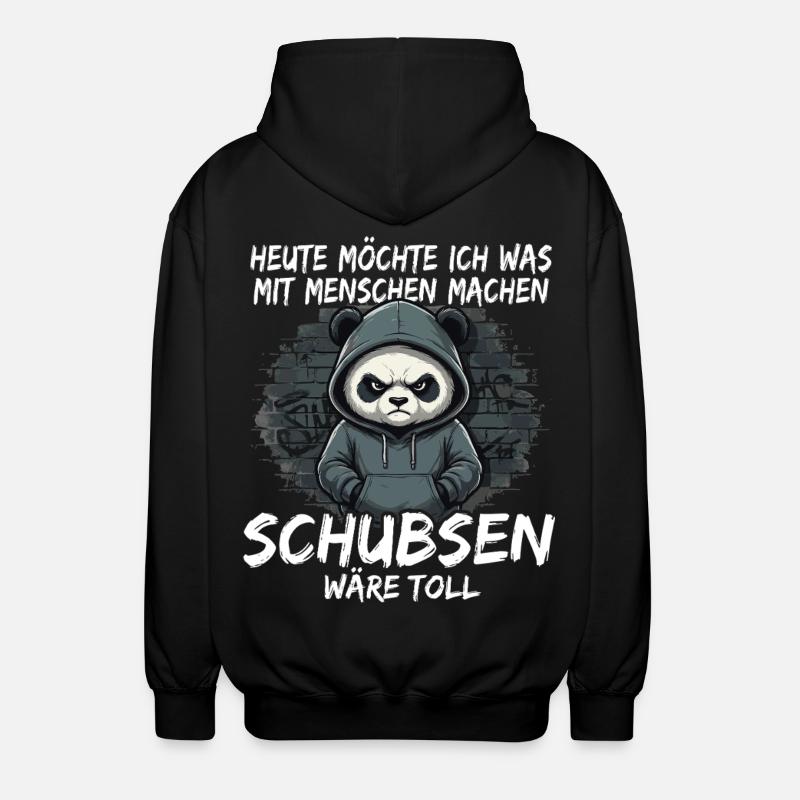 Grim Panda – Bousculade sarcastique - Veste à capuche unisexe - noir
