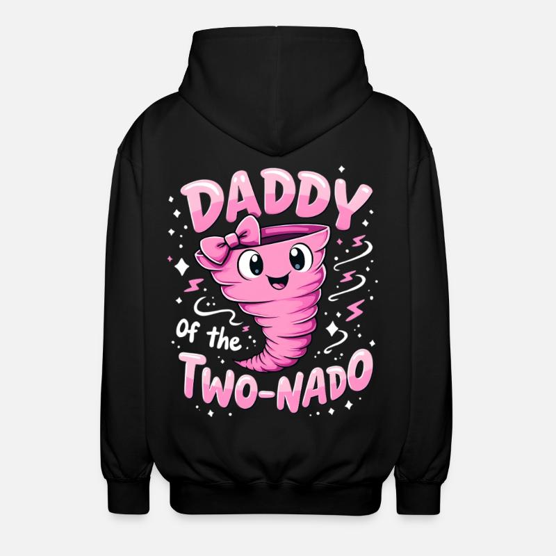 Papa Daddy Two-Nado Rose Tourbillon - Veste à capuche unisexe - noir