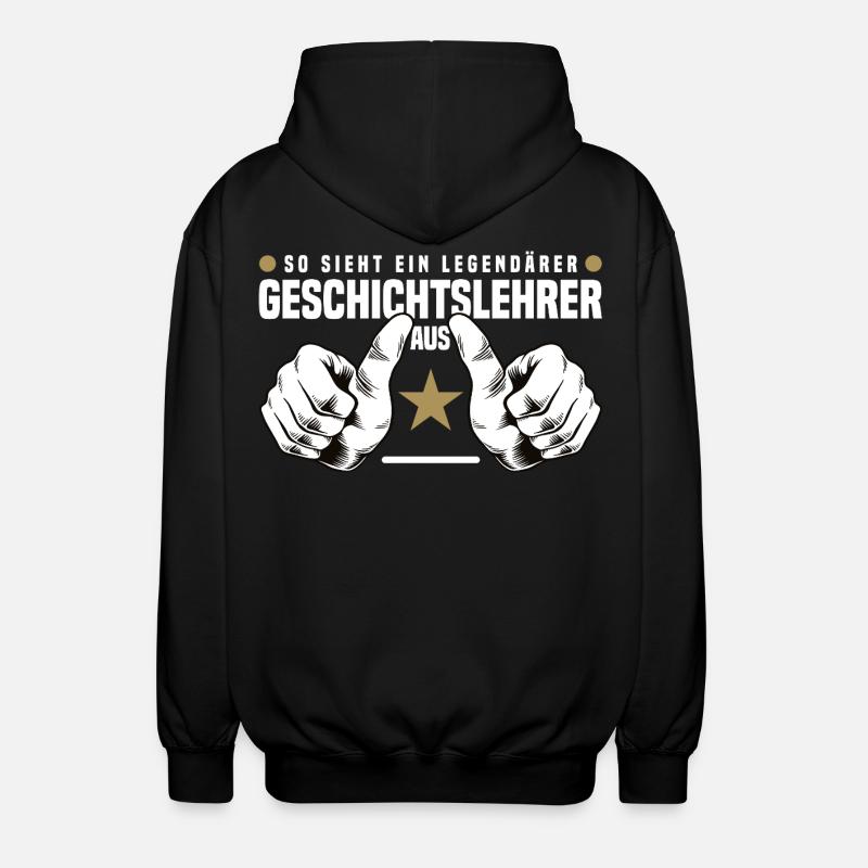 Professeur d’histoire légendaire - Veste à capuche unisexe - noir