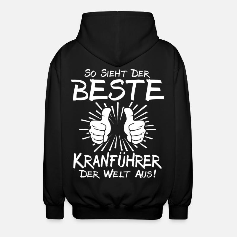 Best Crane Operator - Unisex Hooded Jacket - black