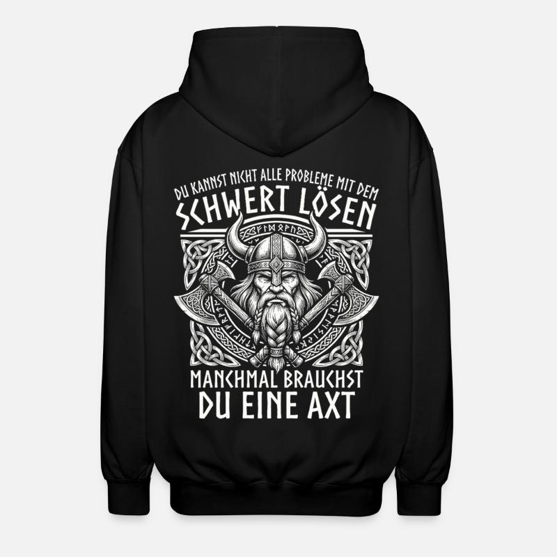 Vikings comiques : Le Brave Guerrier - Veste à capuche unisexe - noir