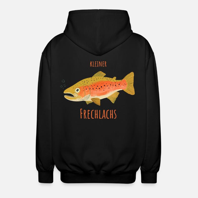 Kleiner Frechlachs - Unisex Kapuzenjacke - Schwarz