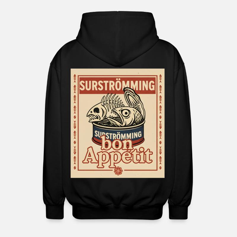 Surströmming Daring Challenge - Unisex Hooded Jacket - black