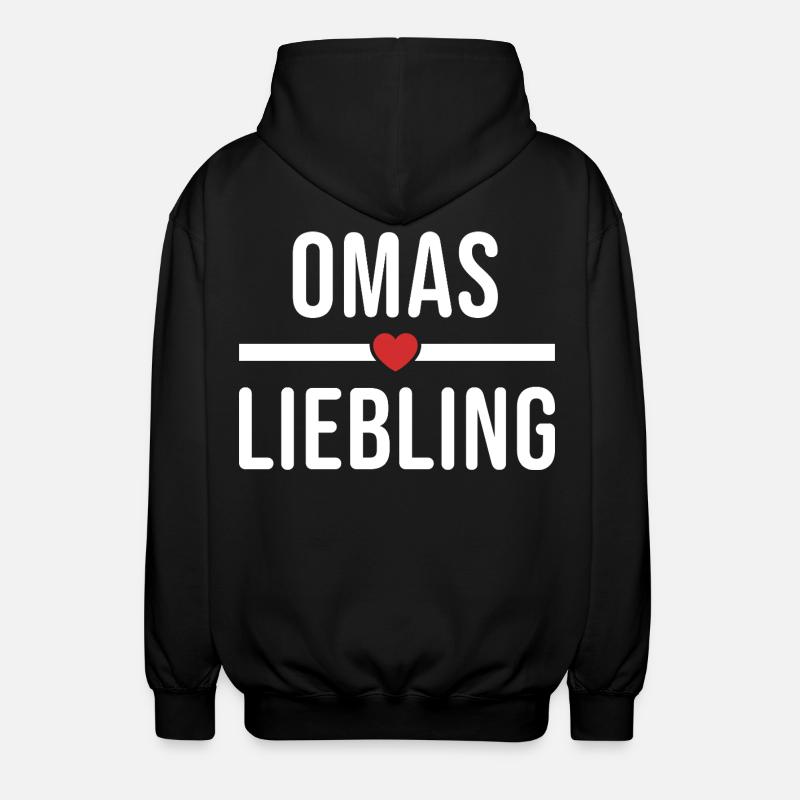 Omas Liebling - Unisex Kapuzenjacke - Schwarz