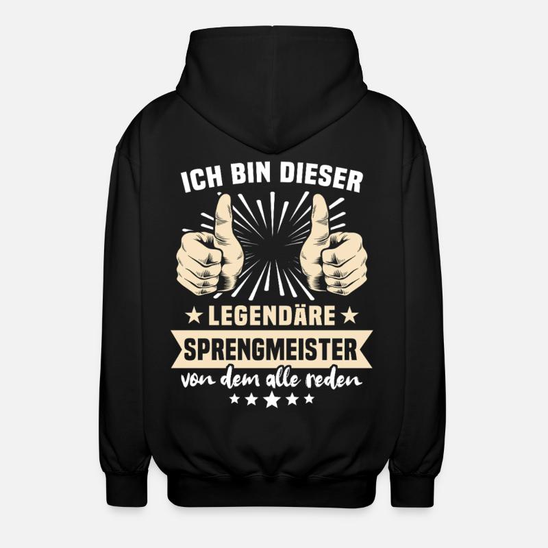 Citations d'experts en démolition - Veste à capuche unisexe - noir