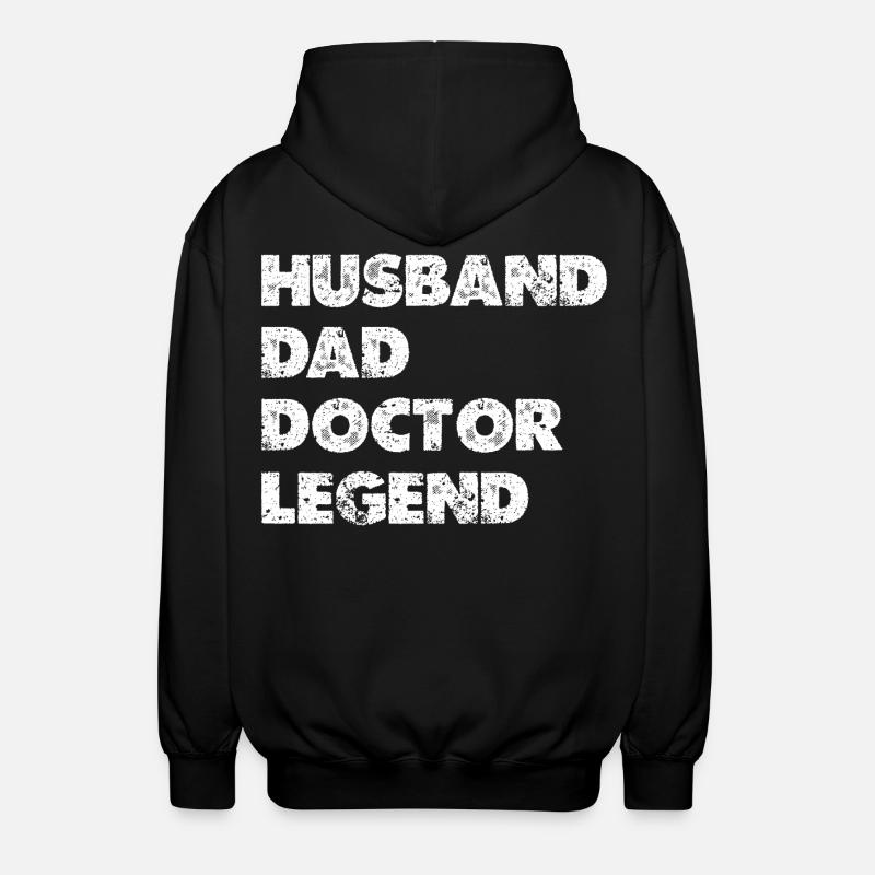 Héros Combo Mari Père Docteur - Veste à capuche unisexe - noir