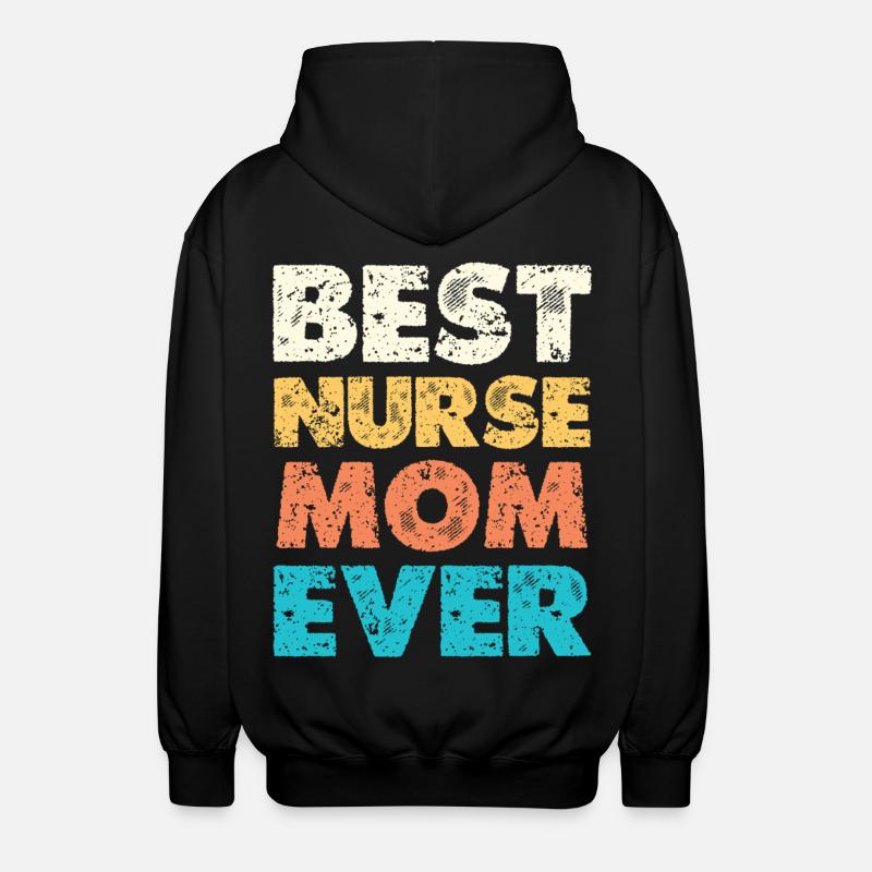 Beste Krankenschwester Mama - Unisex Kapuzenjacke - Schwarz