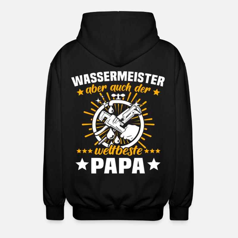 Papa Maître de l’eau - Veste à capuche unisexe - noir