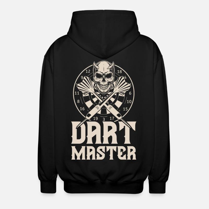 Darts - Unisex Kapuzenjacke - Schwarz