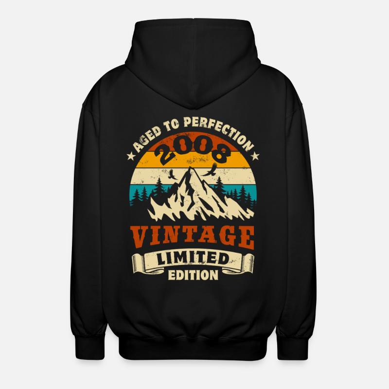 Édition limitée cadeau d’anniversaire 2006 - Veste à capuche unisexe - noir