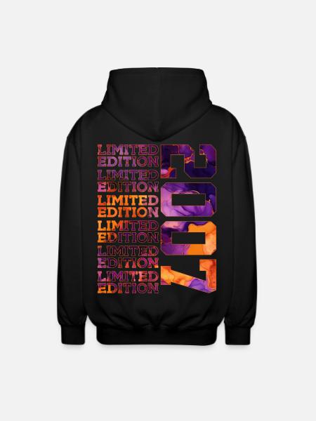 19TH BIRTHDAY LIMITED EDITION 2007 - Unisex Hooded Jacket - black
