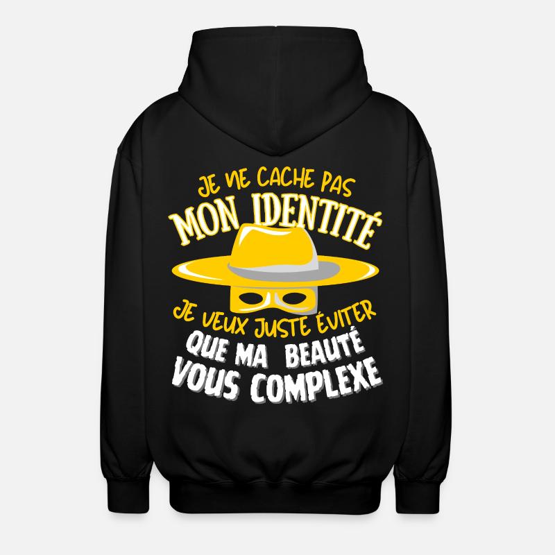 Beauté cachée - Veste à capuche unisexe - noir