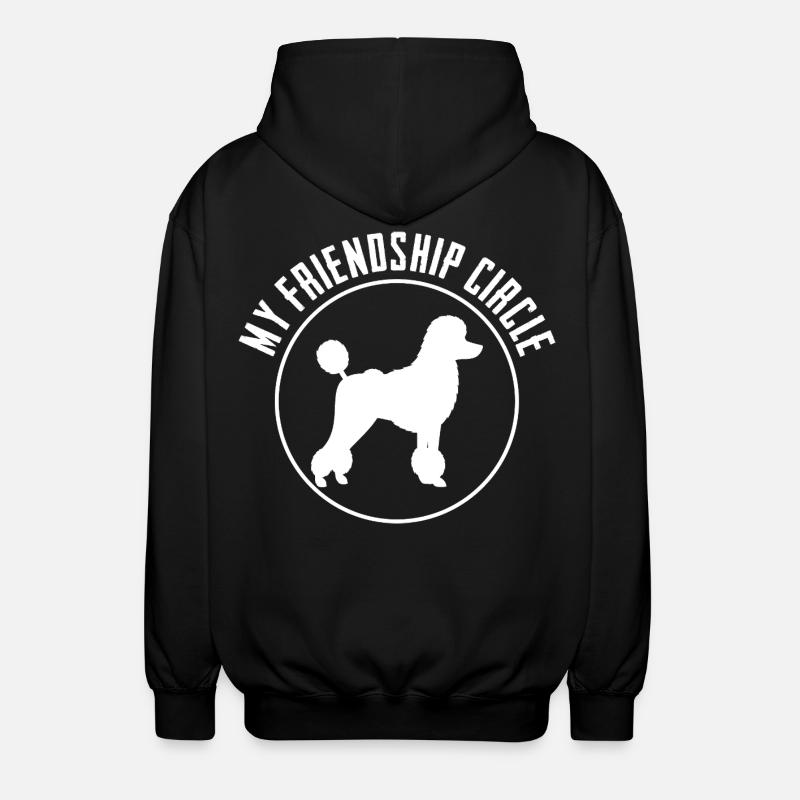 Caniche Mon Cercle d’Amitié - Veste à capuche unisexe - noir
