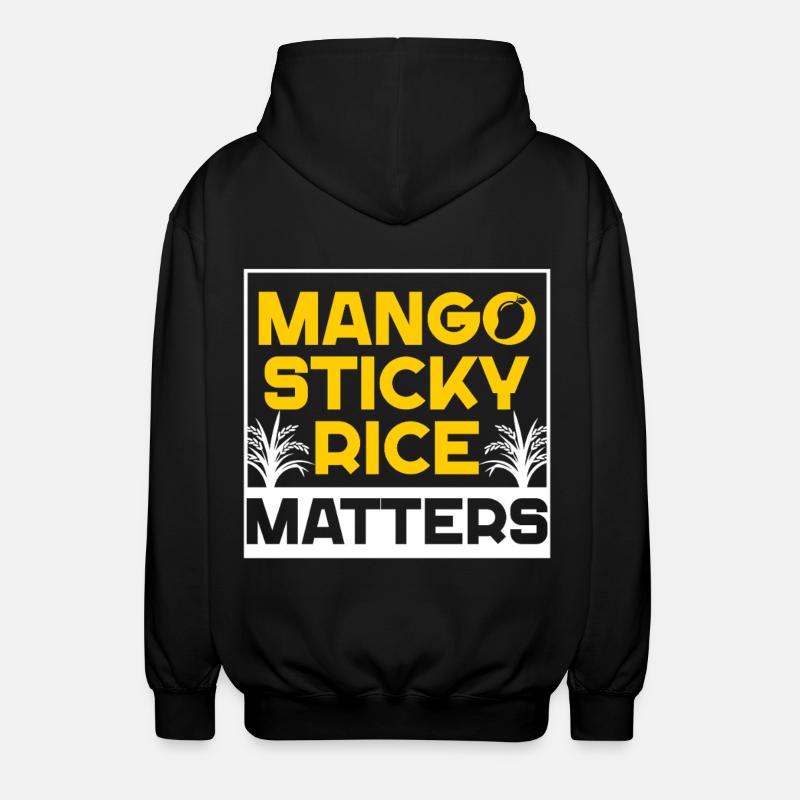 Mango Sticky Rice - Unisex Hooded Jacket - black