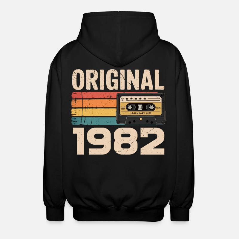 Originales 1982er Retro-Jubiläum 1982 - Unisex Kapuzenjacke - Schwarz