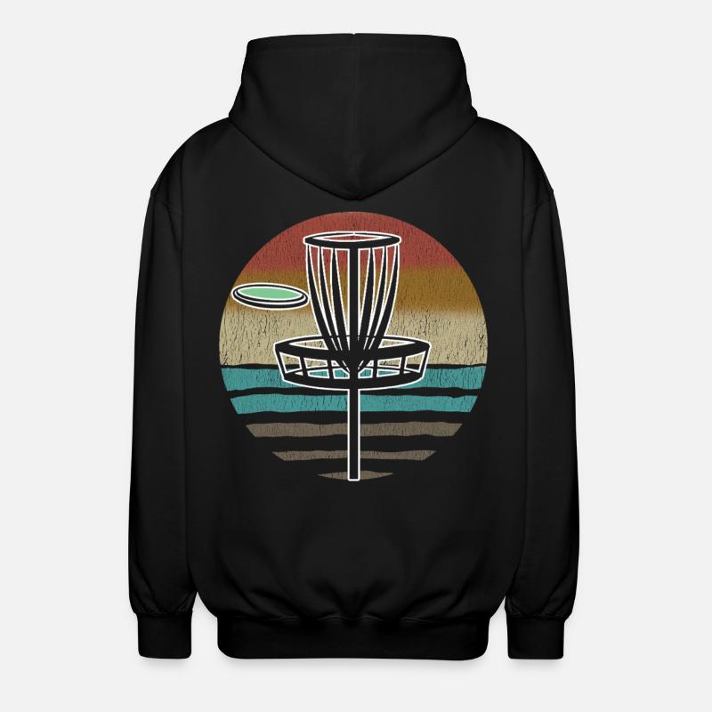 Disc Golf Sunset - Unisex Kapuzenjacke - Schwarz