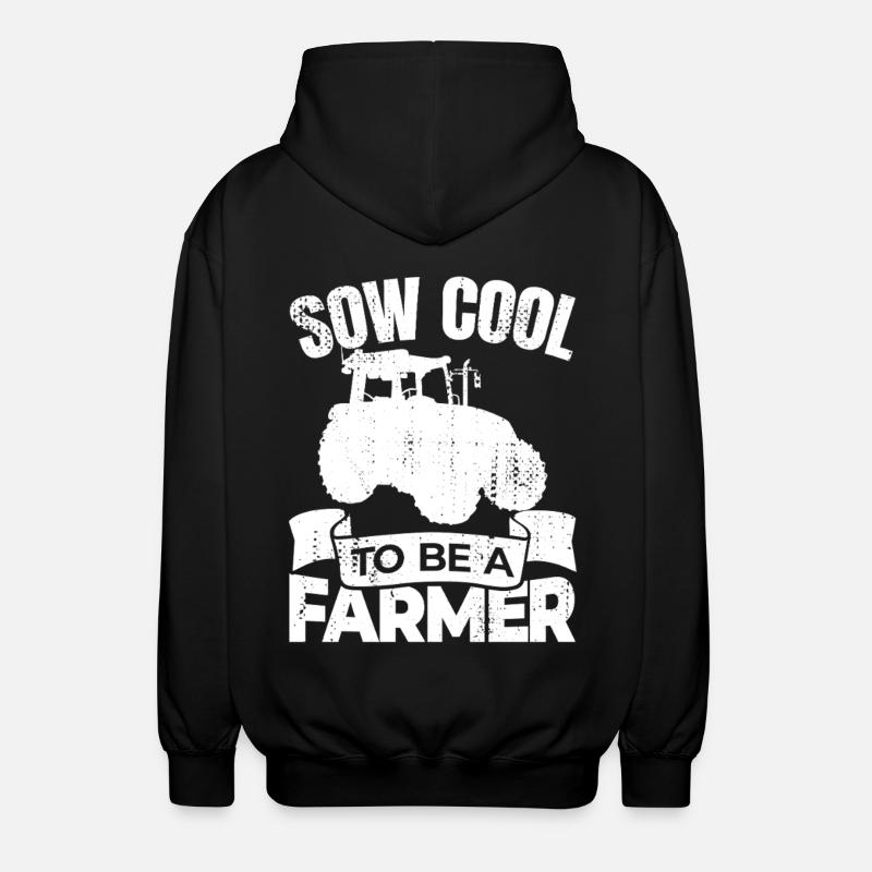 So Cool ein Bauer zu sein - Unisex Kapuzenjacke - Schwarz