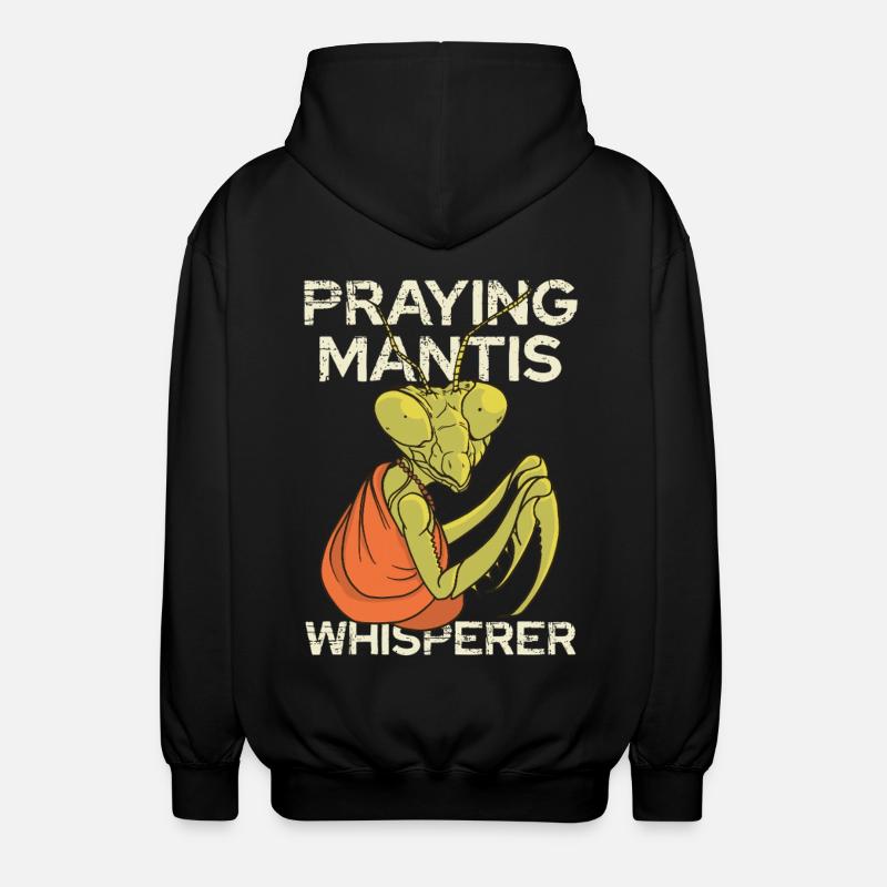 Mantide in Prayer – Whisperer - Unisex Hooded Jacket - black