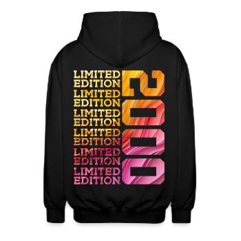 ÉDITION LIMITÉE 2000 26 ANS 26E ANNIVERSAIRE - Veste à capuche unisexe - noir - Dos - AI Model Male 185 light (185cm)