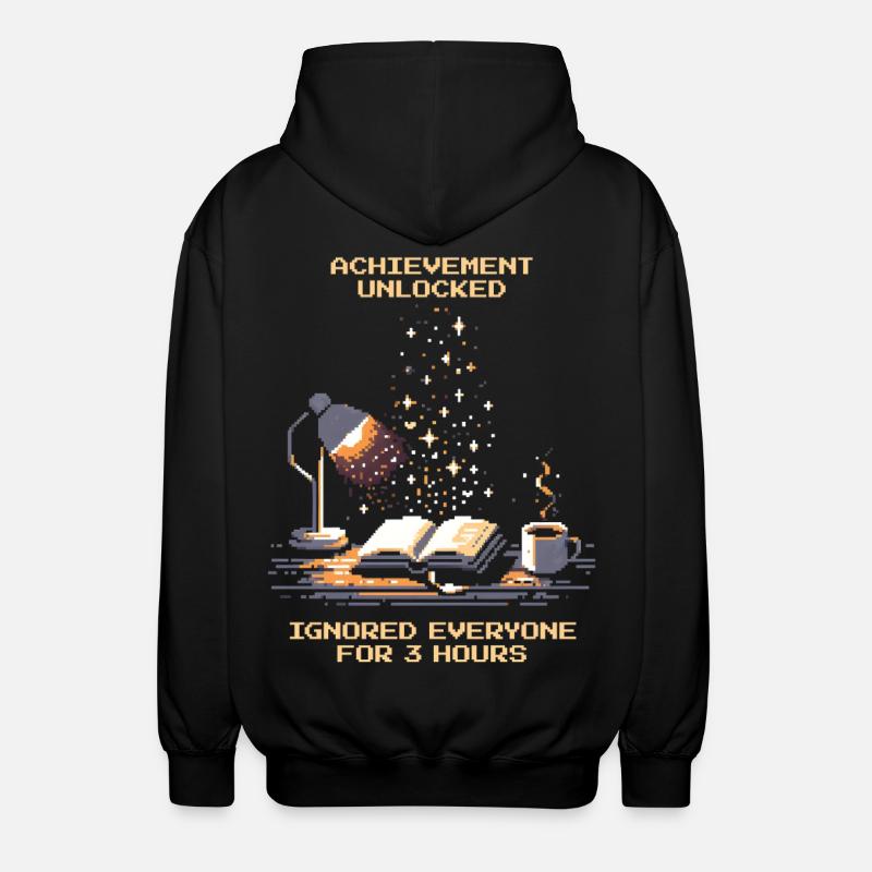 Erfolg freigeschaltet | Lesen Bücher Nerd - Unisex Kapuzenjacke - Schwarz