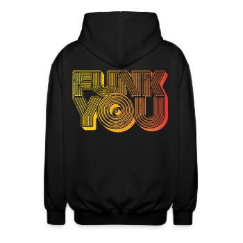 Funk You - Veste à capuche unisexe - noir - Dos - AI Model Male 185 light (185cm)