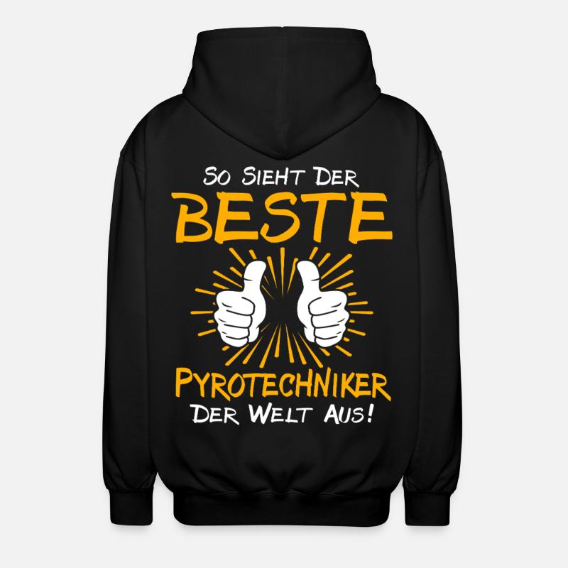 Pyrotechniker Geschenkidee - Unisex Kapuzenjacke - Schwarz
