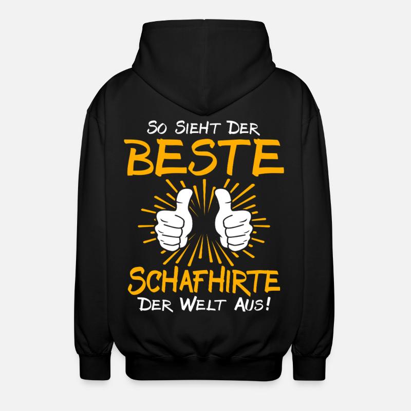 Shepherd Gift Idea - Unisex Hooded Jacket - black